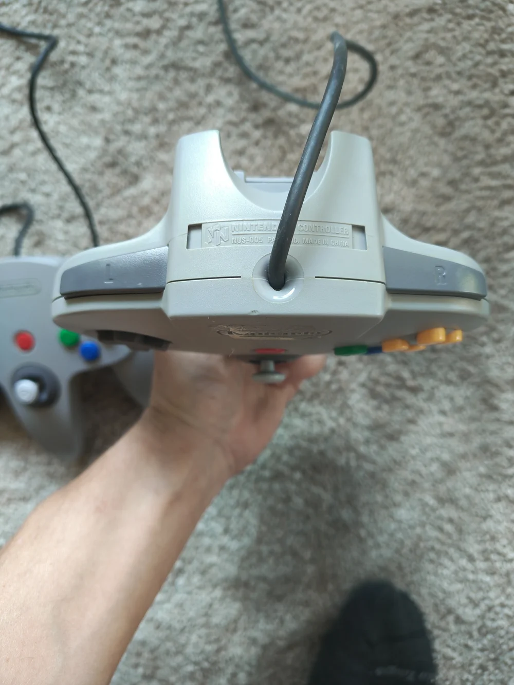 Nintendo N64 Grey Wired Controller - Gray